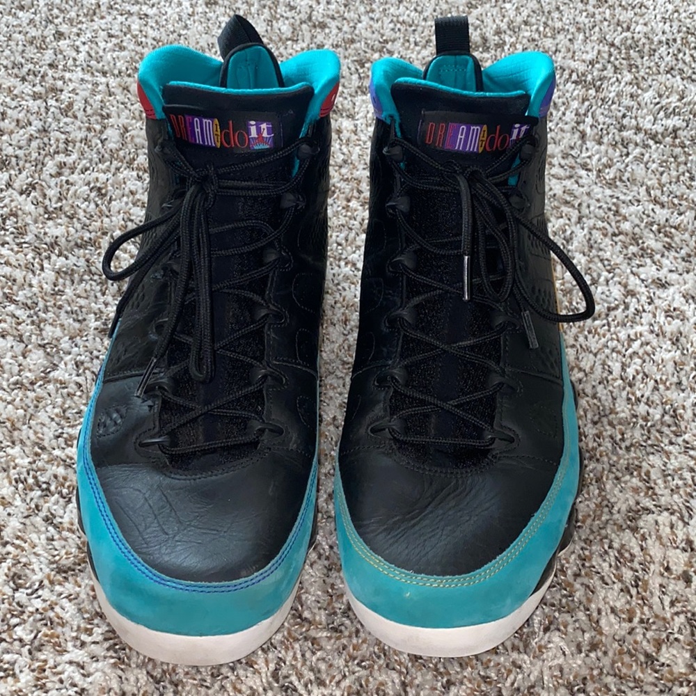 Mens Color Block Jordan 9 RETRO: Dream it, Do it- Certified Shoe